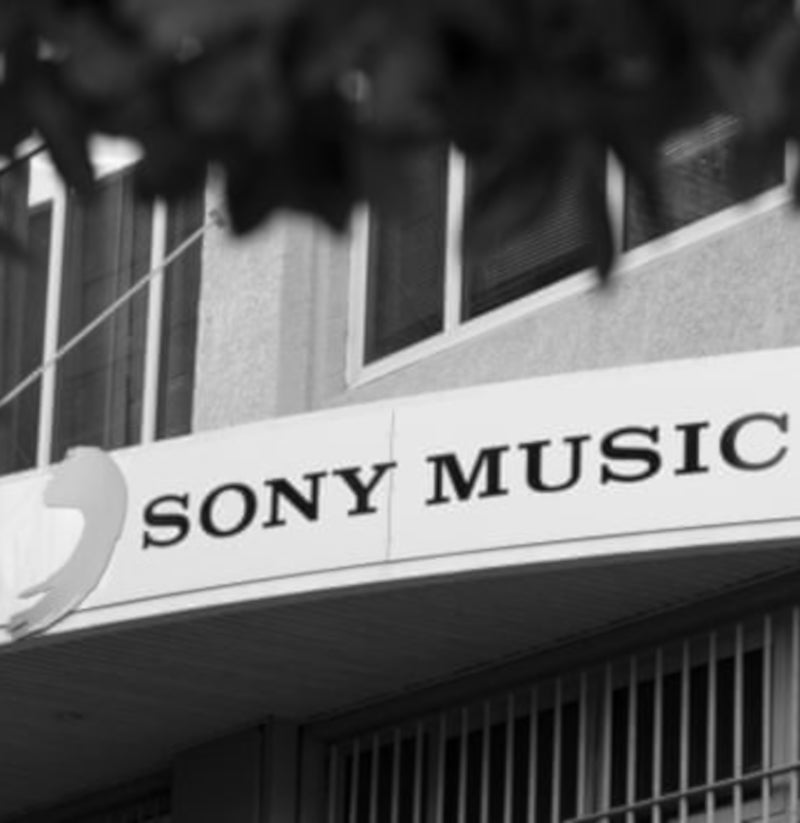 sony music office front signage